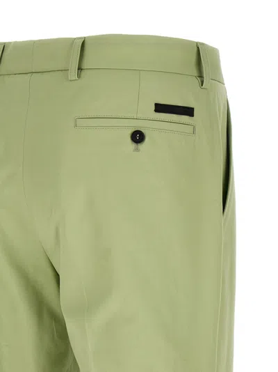 Prada Poplin Pants In Green
