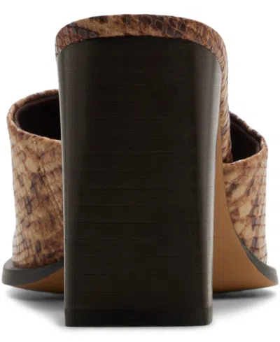 Aldo Sophia Slide Sandal In Brown