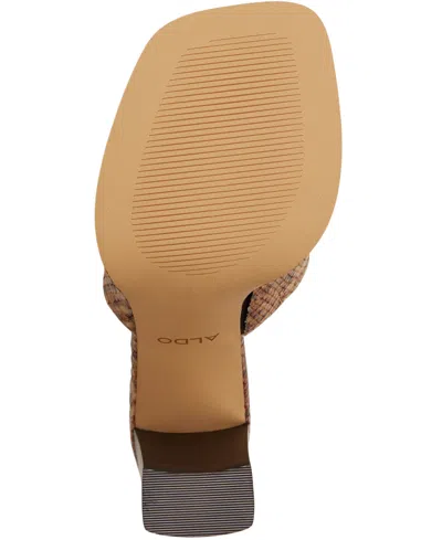 Aldo Sophia Slide Sandal In Brown