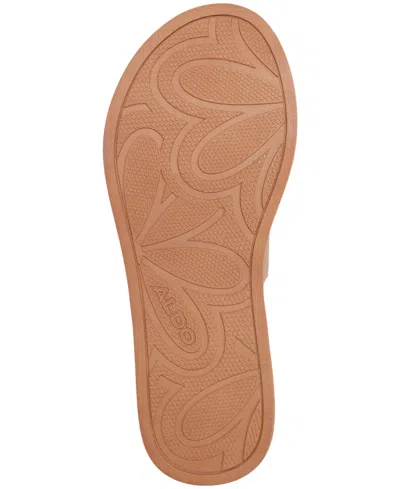Aldo Halamaever Platform Slide Sandal In Brown