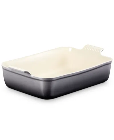 Le Creuset Stoneware 6.75 Quart Heritage Deep Rectangular Lasagna Dish In Gray