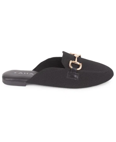 Tahari Augustine Bit Loafer Mule In Black