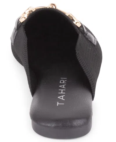 Tahari Augustine Bit Loafer Mule In Black