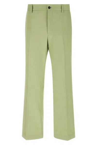 Prada Poplin Pants In Green