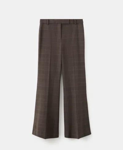 Mango Lyocell Suit Pants In Brown