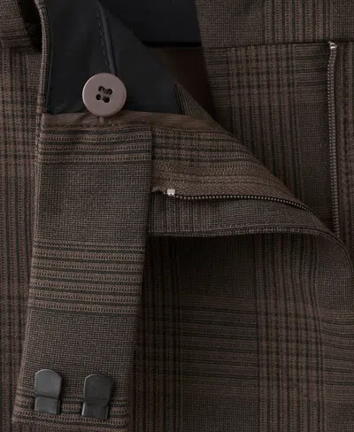 Mango Lyocell Suit Pants In Brown