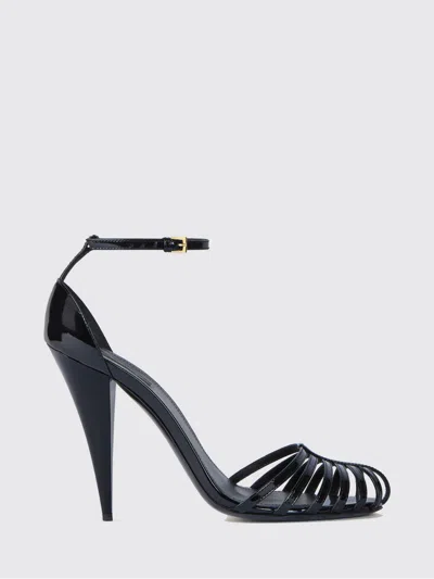 Givenchy Black Ankle-strap Heels In Multi
