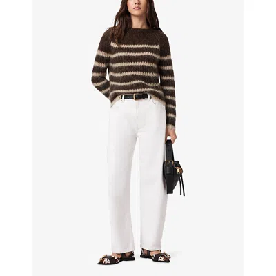 Allsaints Wool-blend Stripe Riga Sweater In Multi