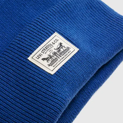Levi's Backpatch Beanie In Blue