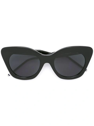 Thom Browne Black Sunglasses With Dark Grey Lens