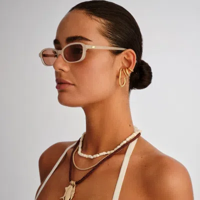 Le Specs Honey Pot Sunglasses In Neutral