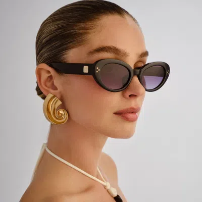 Le Specs Tootsie 53mm Cat Eye Sunglasses In Metallic