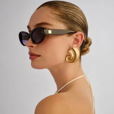 Le Specs Tootsie 53mm Cat Eye Sunglasses In Metallic