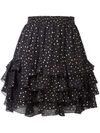 JUST CAVALLI STAR PRINT SKIRT,S02MA0186N3861311781615