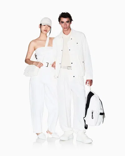 Armani Exchange Technical Fabric Blouson In White
