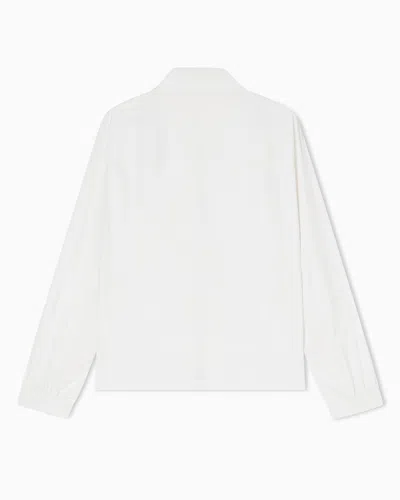 Armani Exchange Technical Fabric Blouson In White