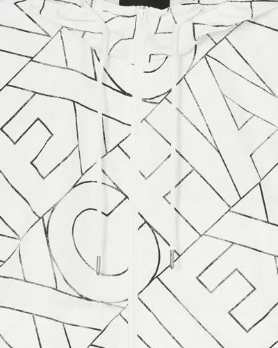 Armani Exchange Technical Fabric Windbreakers In White