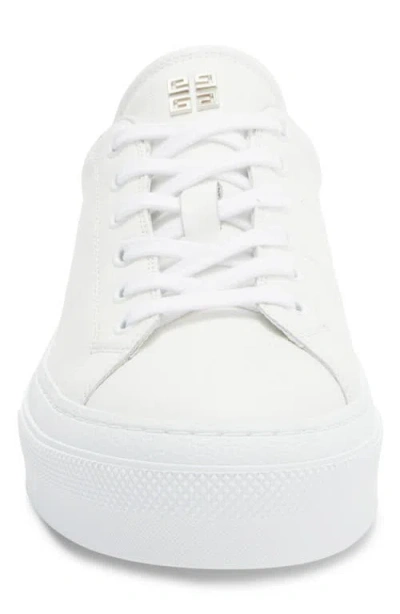 Givenchy City Platform Sneaker In White