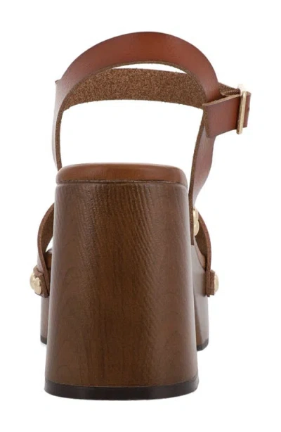 Mia Electrah Platform Sandal In Brown