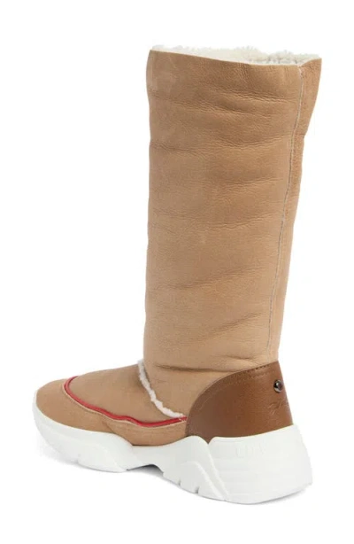 Longchamp Fleece Lined Tall Boot In Multi