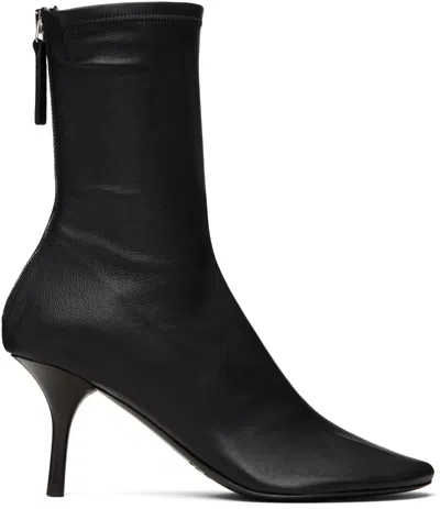 Acne Studios Back Tab Ankle Boot In Black