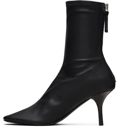Acne Studios Back Tab Ankle Boot In Black