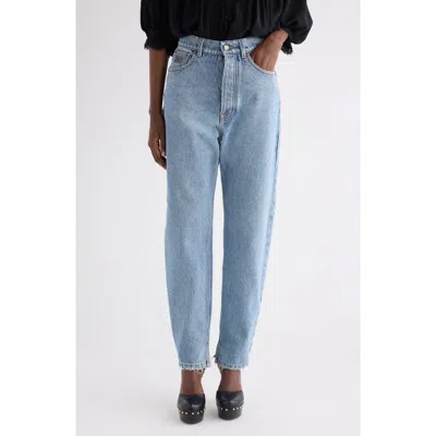 Chloé Light Indigo High-waisted Tapered Jeans In Blue