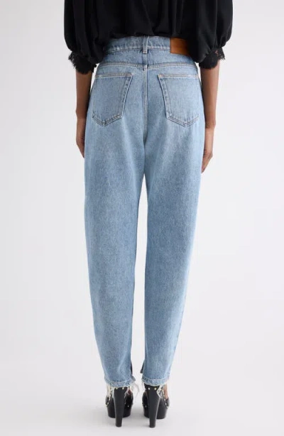 Chloé Light Indigo High-waisted Tapered Jeans In Blue
