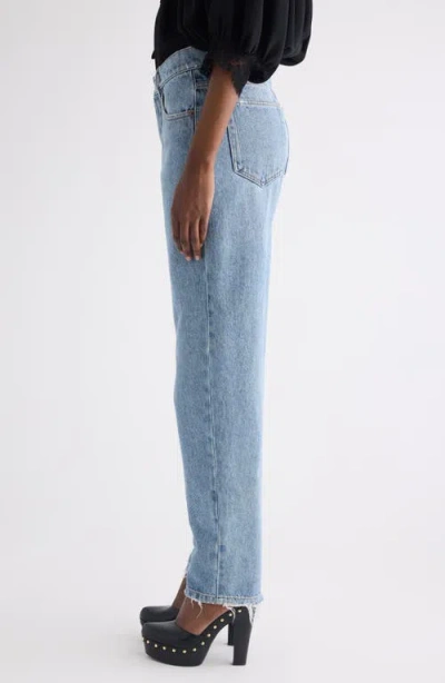 Chloé Light Indigo High-waisted Tapered Jeans In Blue