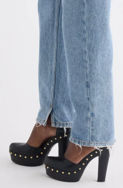 Chloé Light Indigo High-waisted Tapered Jeans In Blue