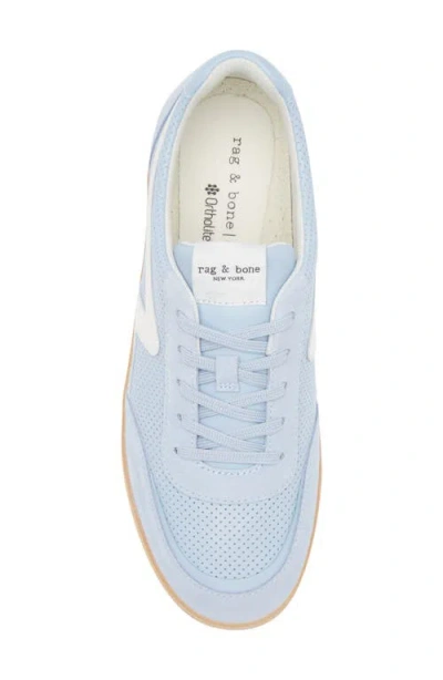 Rag & Bone Retro Leather Court Sneakers 2.0 In Blue
