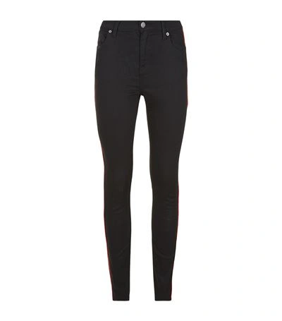 Shop Burberry Skinny Fit High-rise Jeans