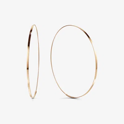 Lana Jewelry Large Flat Magic Hoops In Gold