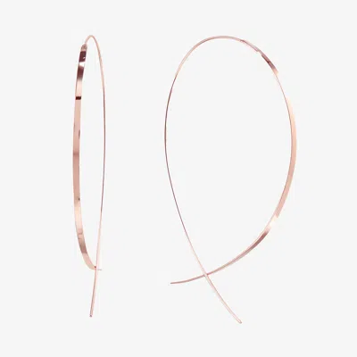 Lana Jewelry Large Flat Upside Down Hoops In Gold