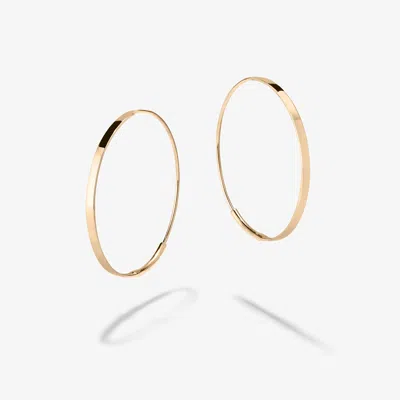 Lana Jewelry Lana Small Flat Oval Hoop Earrings In Gold