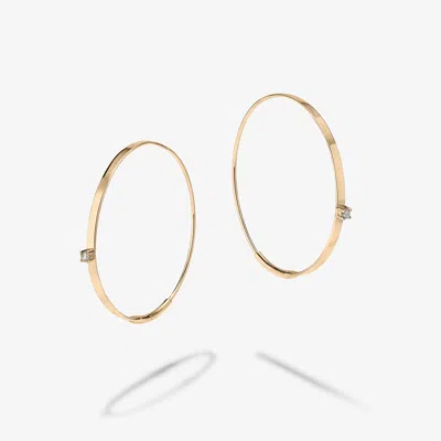 Lana Small Flat Magic Hoops With Diamonds In Gold