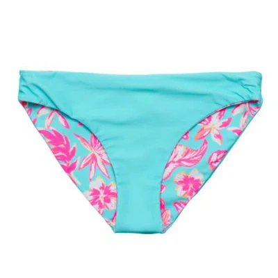 Snapper Rock Reversible Bikini Bottom In Blue