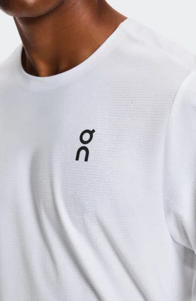 On Train Printed Jersey T-shirt In White