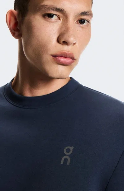 On Focus Tech Crewneck Sweatshirt In Blue
