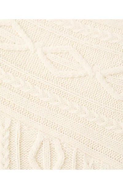 Mango Wolf One-shoulder Sweater In Neutral
