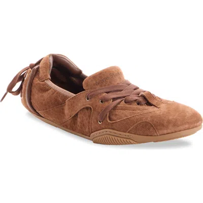 Acne Studios Brown Sneakers With Classic Silhouette And Smooth Finish