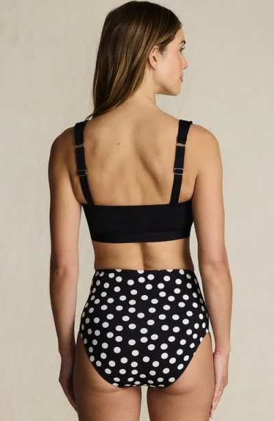 Lands' End Twist Front Bikini Top In Black