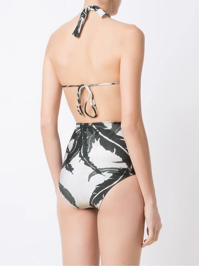 Shop Adriana Degreas Printed Bikini Set In Green