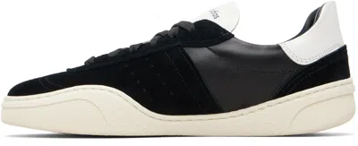 Acne Studios Black Leather Sneakers In Black