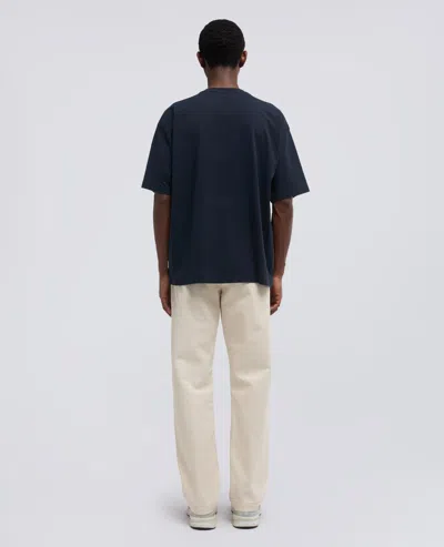 Aspesi Embroidered-text T-shirt In Blue