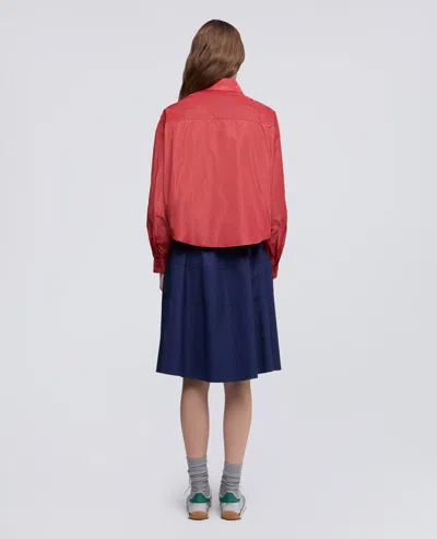 Aspesi Chemise Technique En Polyester In Red