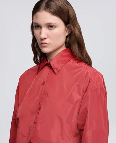 Aspesi Chemise Technique En Polyester In Red