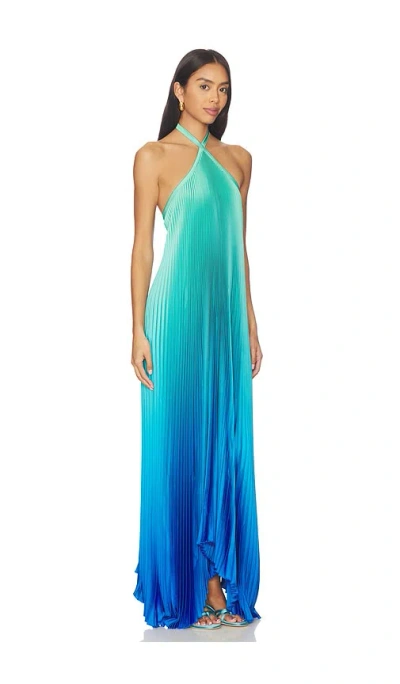 L'idée Deesse Gown In Blue