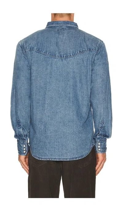 Levi's Smiley Western Shirt In Blue
