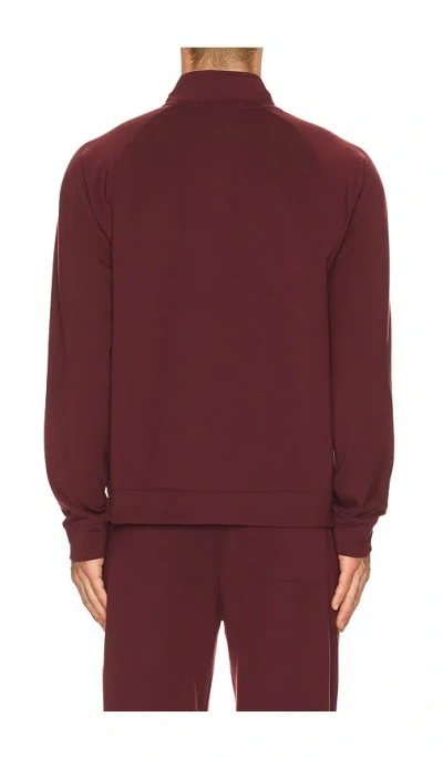 Rhone Dreamstate Quarter Zip Pullover In Red